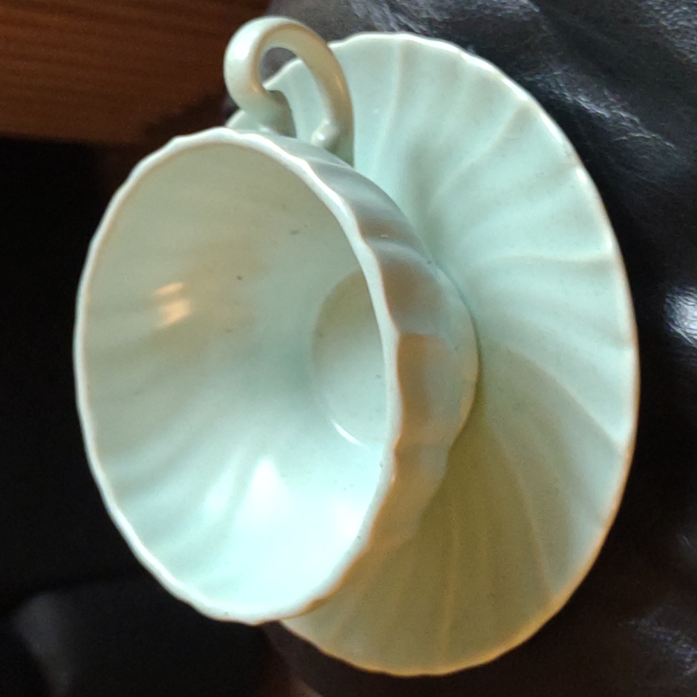 🫖Vintage Seafoam Teacup and Plate🫖
